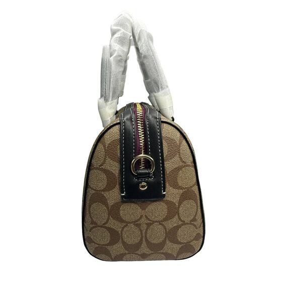 Coach Rowan Satchel In Signature Canvas With Disney Patches - Picture 8 of 12